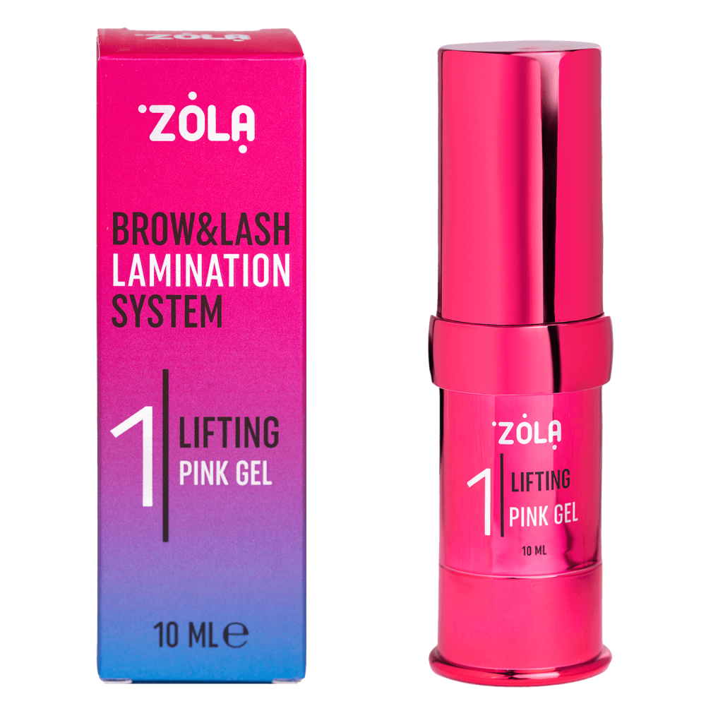 Zola Cosmetics - Eyelash & Eyebrow Lamination Colour Lab #1 Pink Lifting Gel 10ml