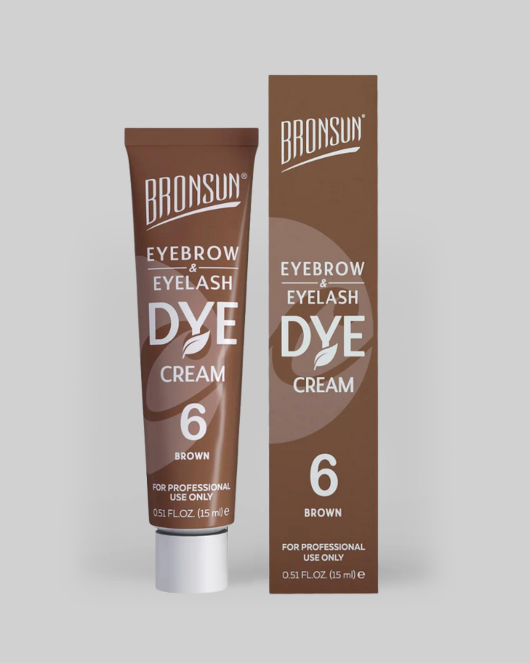 Bronsun - Eyelash & Eyebrow Cream Dye - Brown - 15ml