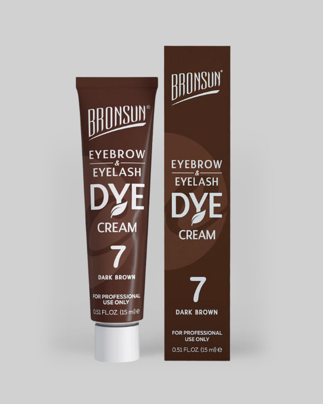 Bronsun - Eyelash & Eyebrow Cream Dye - Dark Brown - 15ml