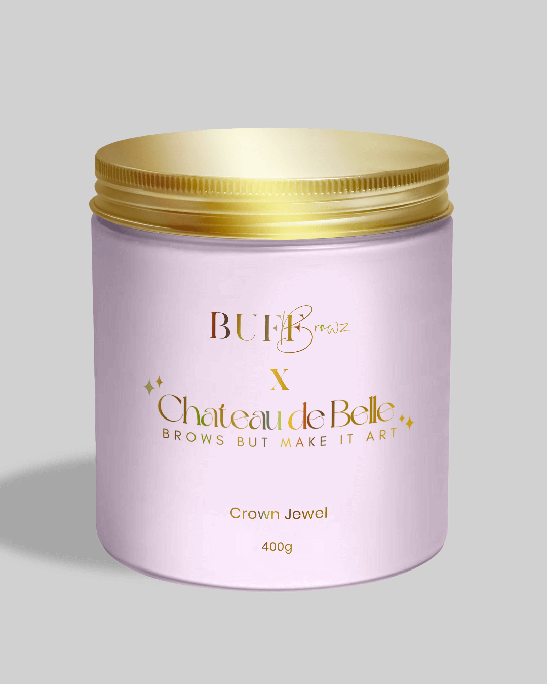 BUFF BROWZ X CHÂTEAU DE BELLE - "Brows But Make It Art" x Jelly Masks - Crown Jewel