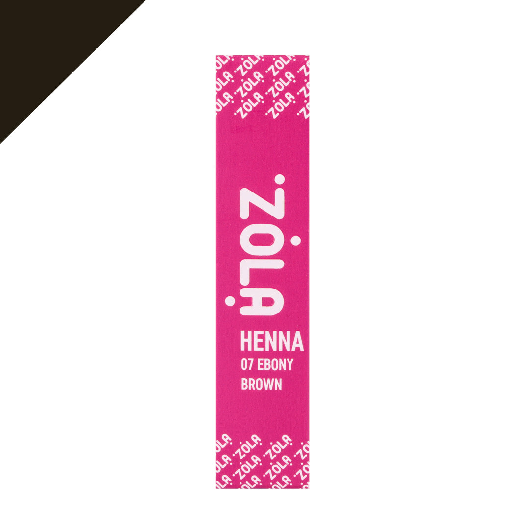 Zola Cosmetics - Eyebrow Henna - Ebony Brown 10g